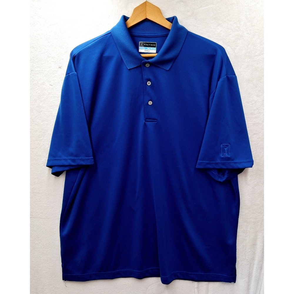 PGA Tour Polo Shirt Blue Men's‎ XXL